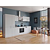 Respekta Küchenzeile KB310WWCGKE178 (Breite: 310 cm, Mit Elektrogeräten, Weiß)