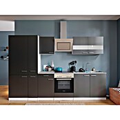 Respekta Küchenzeile KB300WGCGKE178 (Breite: 300 cm, Mit Elektrogeräten, Grau)