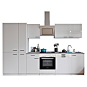 Respekta Küchenzeile KB310WWCGKE178 (Breite: 310 cm, Mit Elektrogeräten, Weiß)