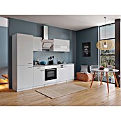 Respekta Küchenzeile KB280WWCGKE178 (Breite: 280 cm, Mit Elektrogeräten, Weiß)