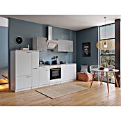 Respekta Küchenzeile (Breite: 300 cm, Mit Elektrogeräten, Weiß)