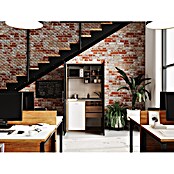 Respekta Schrankküche Peter (Breite: 104 cm, Schwarz, Mit Glaskeramikkochfeld und Mikrowelle) | BAUHAUS