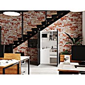 Respekta Schrankküche SKWSMIC (104 cm, Mit Glaskeramikkochfeld, Schwarz)