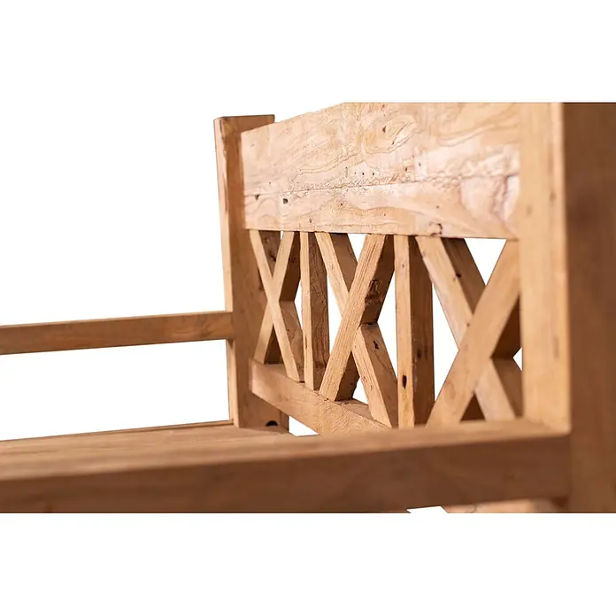 Bene Living Gartenbank Rustique - Teakholz, Natur