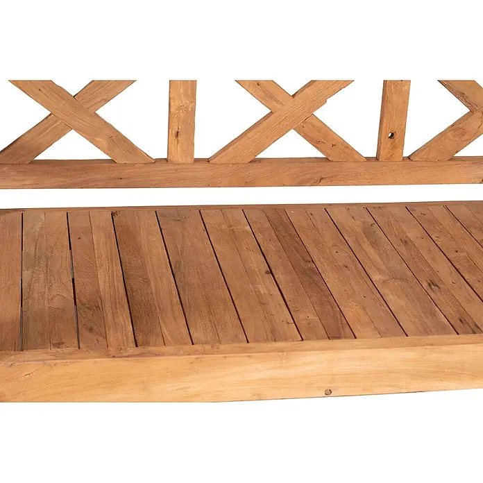 Bene Living Gartenbank Rustique - Teakholz, Natur