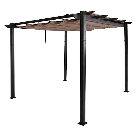 Berlinlodge  Raffpavillon 3x3m mit Schiebedach