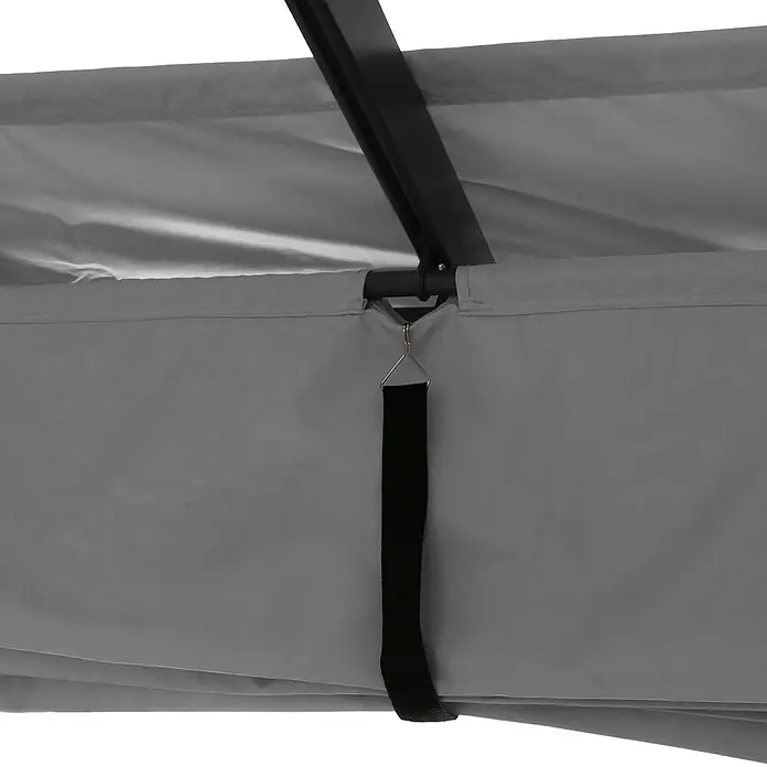 Berlinlodge Raffpavillon 3x3m mit Schiebedach - B x T: 300 x 300 cm, Farbe Dach: Grau