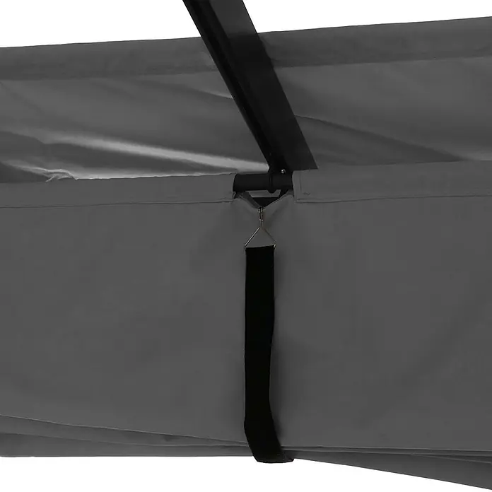 Berlinlodge Raffpavillon 3x3m mit Schiebedach - B x T: 300 x 300 cm, Farbe Dach: Anthrazit