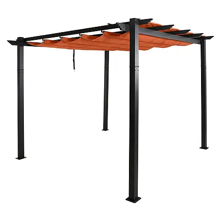 Berlinlodge  Raffpavillon 3x3m mit Schiebedach