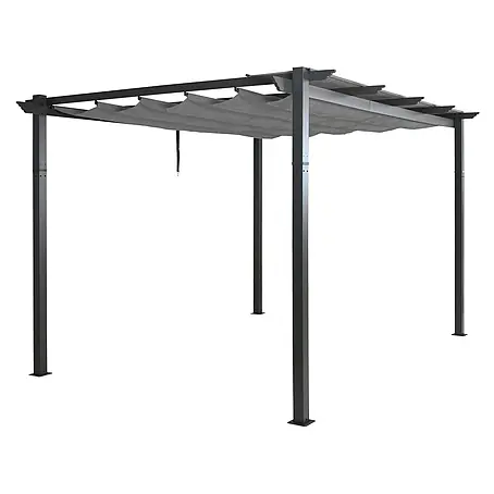 Berlinlodge  Raffpavillon 4x3m mit Schiebedach