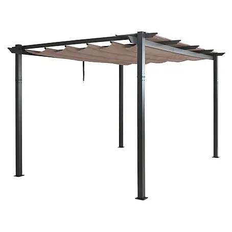 Berlinlodge  Raffpavillon 4x3m mit Schiebedach
