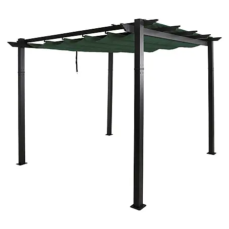 Berlinlodge  Raffpavillon 3x3m mit Schiebedach