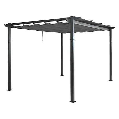 Berlinlodge  Raffpavillon 4x3m mit Schiebedach