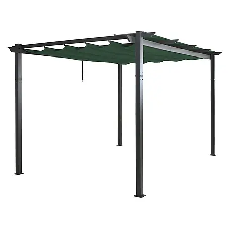 Berlinlodge  Raffpavillon 4x3m mit Schiebedach