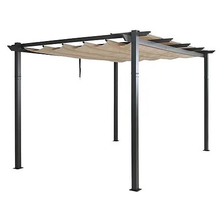 Berlinlodge  Raffpavillon 4x3m mit Schiebedach