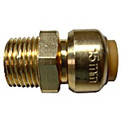 Steck-Übergangsnippel (Durchmesser: 18 mm, Außengewinde: ¾″, Rotguss)