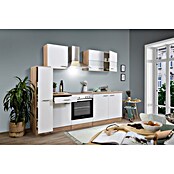 Respekta Küchenzeile KB240ESWC (Breite: 240 cm, Mit Elektrogeräten, Weiß)