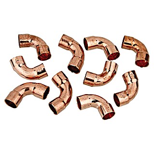 Kupfer-Bogen 5002A (Durchmesser: 15 mm, Winkel: 90 °, 10 Stk.)