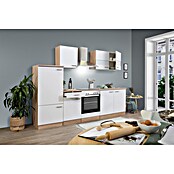 Respekta Küchenzeile KB270ESWC (Breite: 270 cm, Mit Elektrogeräten, Weiß)