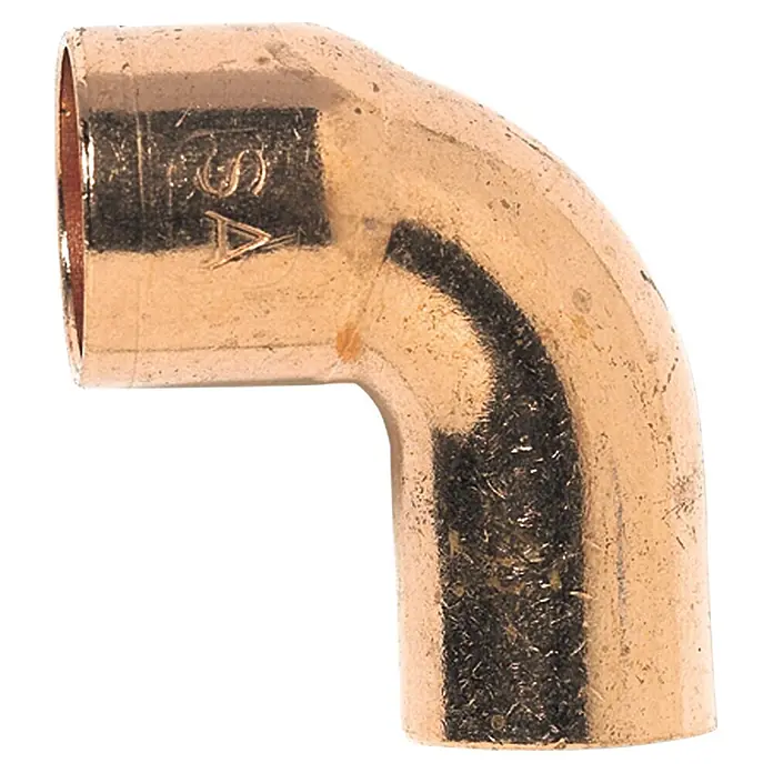 Kupfer-Winkel 5092 IA - Durchmesser: 18 mm, 90 °, 10 Stk. - Kupferrohrbogen 90 Grad, ideal für Sanitärinstallationen, mit glatter Oberfläche für einfache Lötverbindungen und dauerhafte Dichtigkeit.