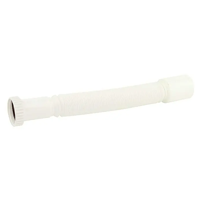 Anschlussrohr Magic Jollyflex - 1 ½″, DN 50, Längenverstellung: 340 mm - 950 mm - Flexibler, weißer Waschbeckenablaufschlauch. Ideal für Spülen und Waschbecken.