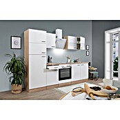 Respekta Küchenzeile KB270ESWCGKE (Breite: 270 cm, Mit Elektrogeräten, Weiß)