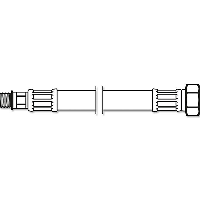 Flexo Anschlussschlauch⅜″, Länge: 50 cm, M10 Front View