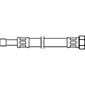 Flexo Verlängerungsschlauch (⅜″, Länge: 30 cm, Rohrstutzen 10 mm)