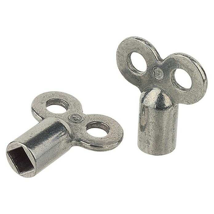 Entlüftungsschlüssel (2 Stk., Innenvierkant: 5 mm, Einsatzbereich: Heizkörper)