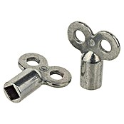 Entlüftungsschlüssel (2 Stk., Innenvierkant: 5 mm, Einsatzbereich: Heizkörper)