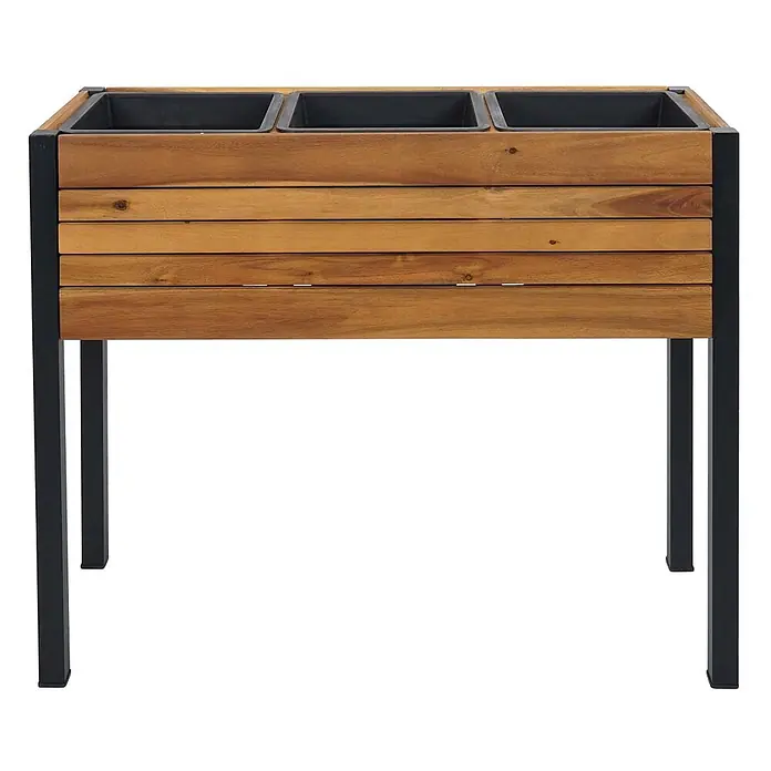 Proregal Kräuterhochbeet - L x B x H: 30 x 81 x 75 cm, Material: Holz