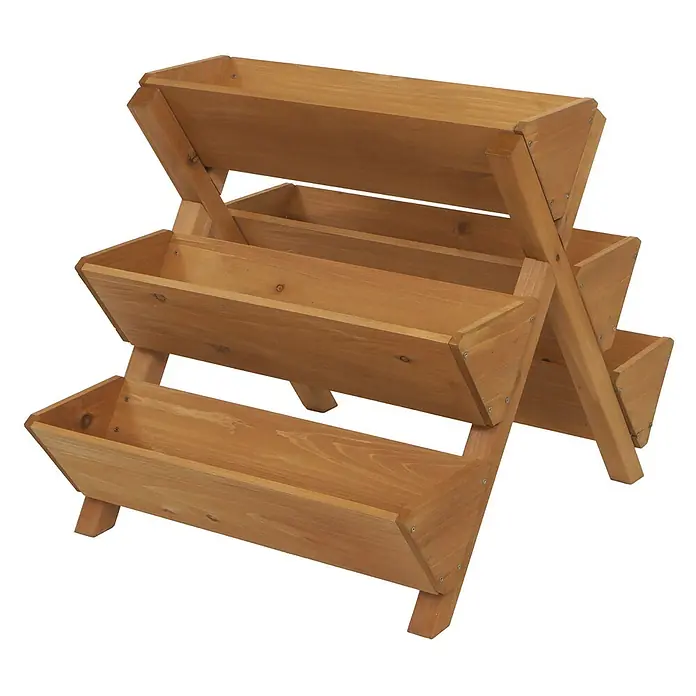 Proregal Kräuterhochbeet mit 5 Kästen - L x B x H: 70 x 56 x 56 cm, Material: Holz