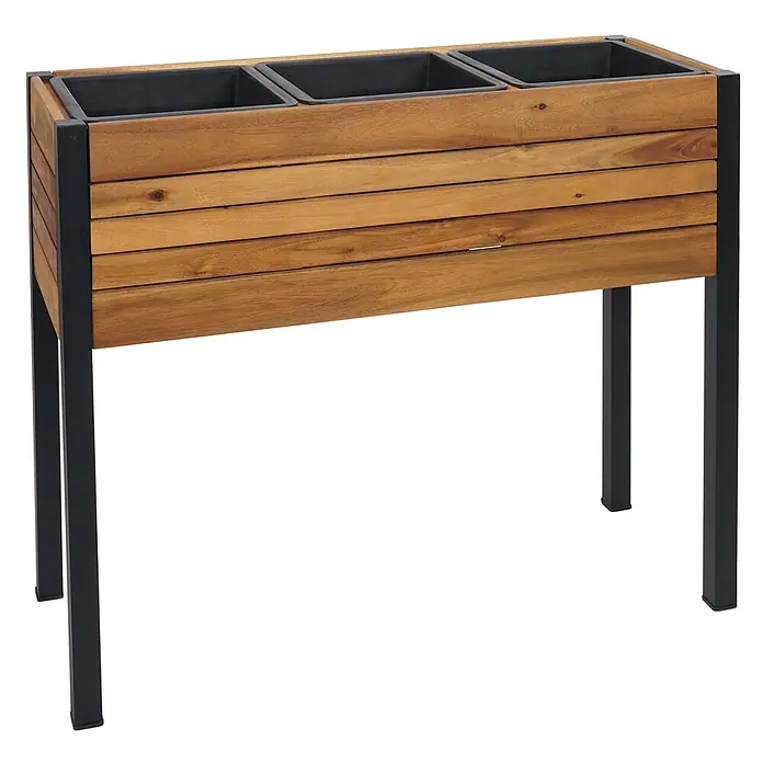 Proregal Kräuterhochbeet - L x B x H: 30 x 81 x 75 cm, Material: Holz