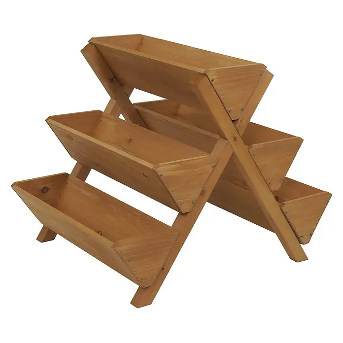 Proregal Kräuterhochbeet mit 5 Kästen - L x B x H: 70 x 56 x 56 cm, Material: Holz