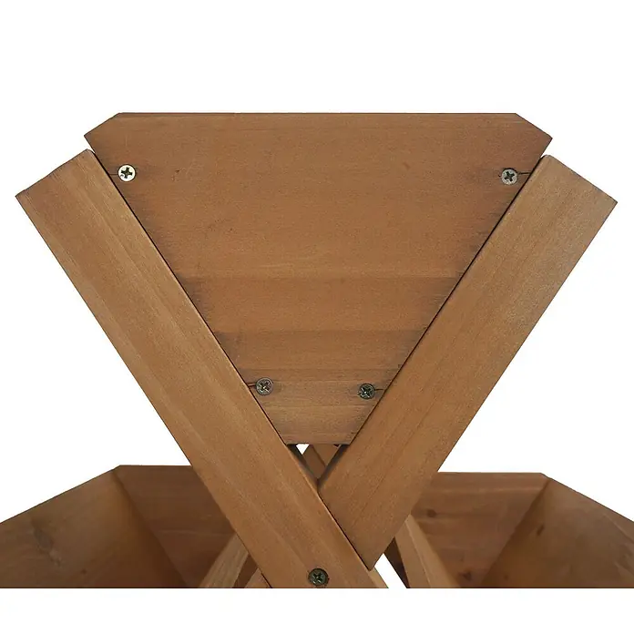 Proregal Kräuterhochbeet mit 5 Kästen - L x B x H: 70 x 56 x 56 cm, Material: Holz