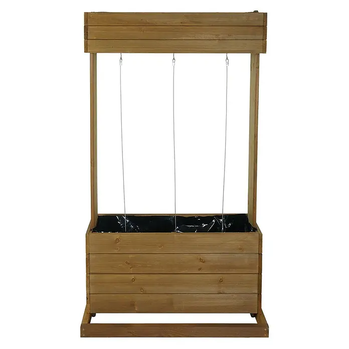 Proregal Kräuterhochbeet mit Rankgitter - L x B x H: 50 x 85 x 145 cm, Material: Holz