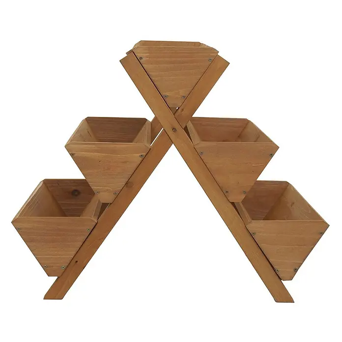 Proregal Kräuterhochbeet mit 5 Kästen - L x B x H: 70 x 56 x 56 cm, Material: Holz