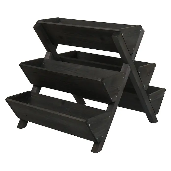 Proregal Kräuterhochbeet mit 5 Kästen - L x B x H: 70 x 56 x 56 cm, Material: Holz
