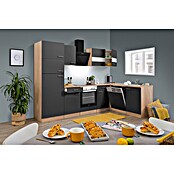 Respekta Winkelküche KBL280ESGSC (172 x 280 cm, Grau)