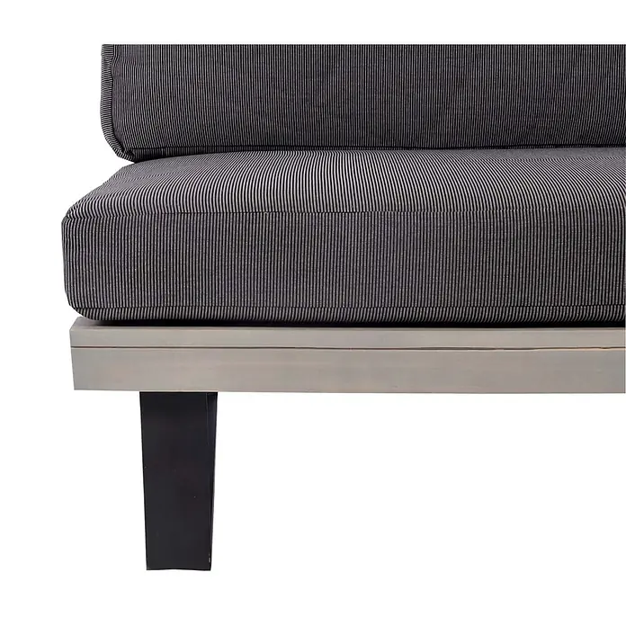 Proregal Garten-Loungesessel Polster Dunkelgrau - 1 Stk., Akazienholz, Dunkelgrau, B x T x H: 82 x 82 x 75 cm