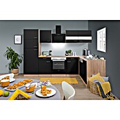 Respekta Winkelküche KBL280ESSSC (172 x 280 cm, Schwarz)