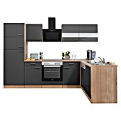 Respekta Winkelküche KBL280ESGSC (172 x 280 cm, Grau)