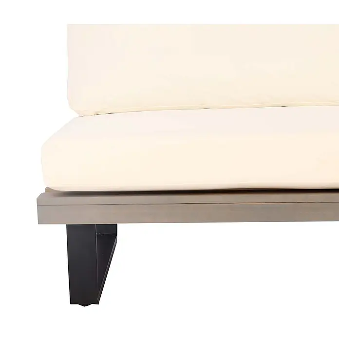 Proregal Garten-Loungesessel 2er Set Polster Cremeweiß - 2 Stk., Akazienholz, Cremeweiß, B x T x H: 82 x 82 x 75 cm