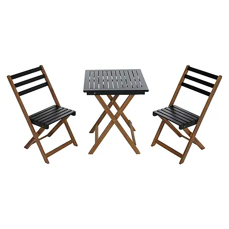 Proregal  Balkonmöbel-Set mit 2 Stühlen klappbar