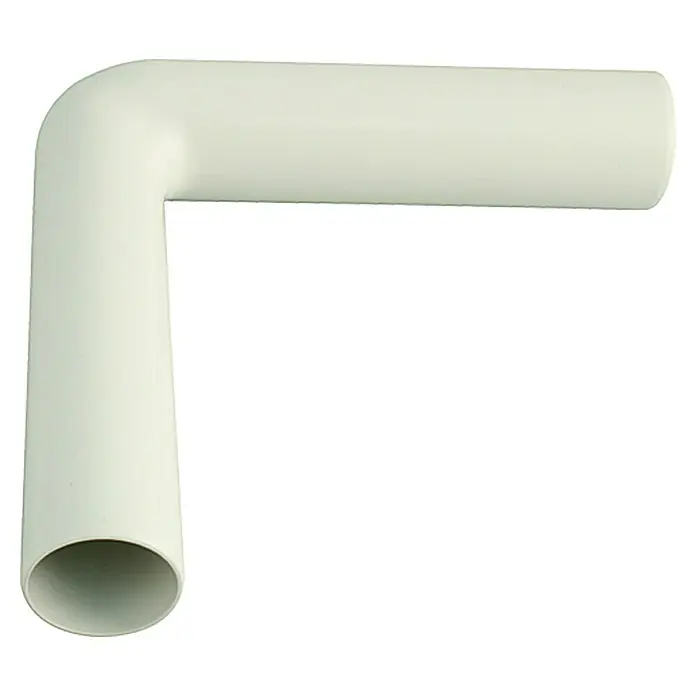Admiral WC-Spülrohrbogen - Weiß, 24 x 24 cm - Weißes PVC-Rohr mit rechtwinkliger Biegung für Sanitär- und Entwässerungsanwendungen, robust und langlebig.