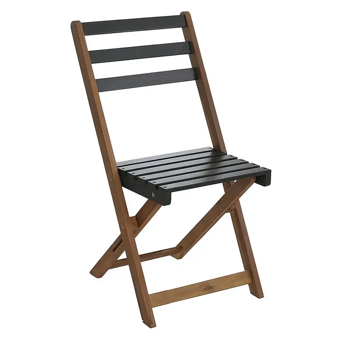 Proregal Balkonmöbel-Set mit 2 Stühlen klappbar - 3 -tlg., Akazienholz, Klappbar, Grün