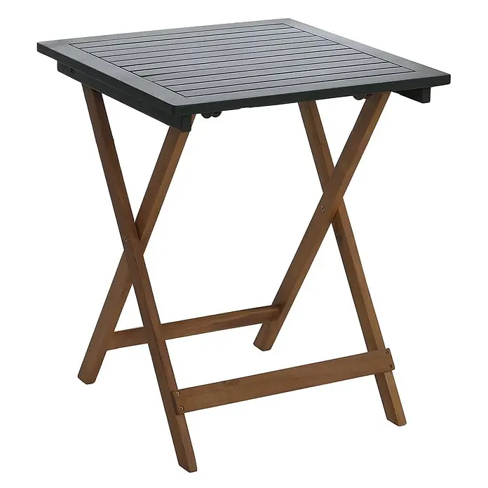 Proregal Balkonmöbel-Set mit 2 Stühlen klappbar - 3 -tlg., Akazienholz, Klappbar, Grün
