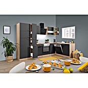 Respekta Winkelküche KBL310ESGSC (172 x 310 cm, Grau)