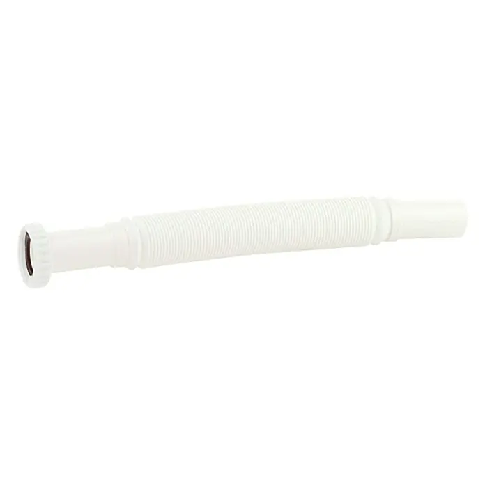 Anschlussrohr Magic Jollyflex - 1 ½″, DN 40, Längenverstellung: 325 mm - 830 mm - Weißer, flexibler Abflussschlauch für Waschbecken und Spülen, ideal für den Sanitärbereich. Einfache Installation und Anpassung an verschiedene Abflusssituationen.