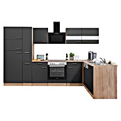 Respekta Winkelküche KBL310ESGSC (172 x 310 cm, Grau)